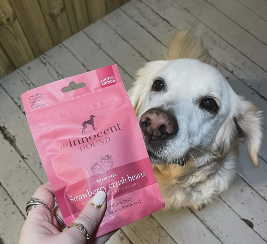 the Innocent HOUND - Strawberry Crush Hearts with Beef & Strawberry 士多啤梨牛肉心形風乾小食【限量版】70g