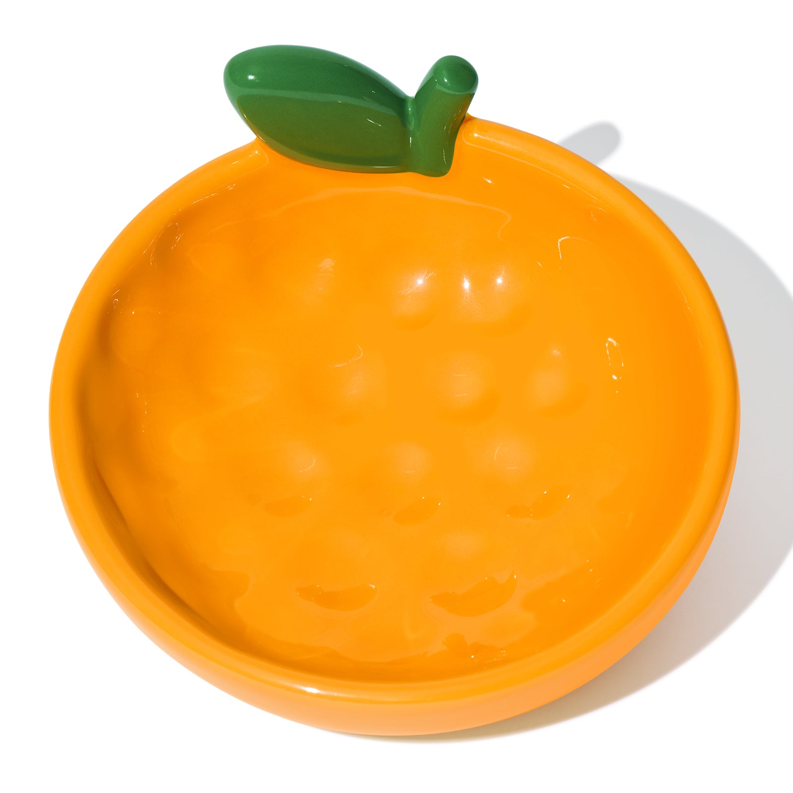 VETRESKA TANGERINE CERAMIC PET BOWL