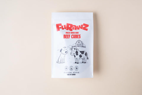 FuRawZ Freeze-Dried Beef Cubes - 40g