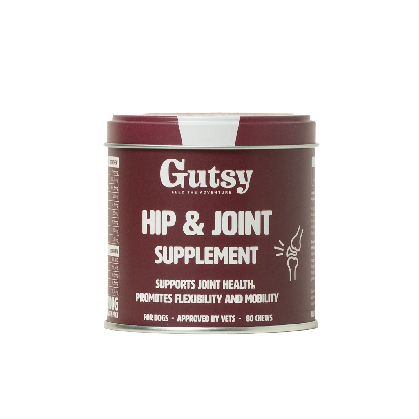 Gutsy Hip &amp; Joint Supplements 關節健康咀嚼軟粒（80 粒咀嚼）