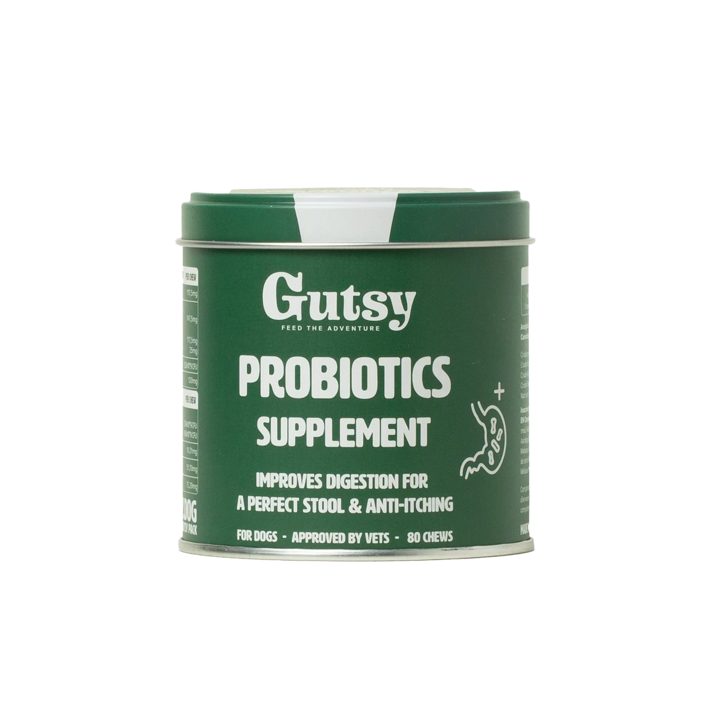 Gutsy Probiotics Supplements 益生菌破壞健康咀嚼軟粒（80 咀嚼） 
