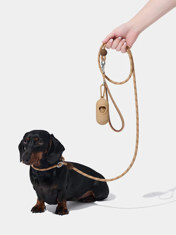 Connect Lite Hands-Free Rope Leash For Pets - Coffee