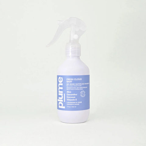 Plume Care - Natural, No-Rinse Waterless Shampoo for Sensitive Skin - Lavender & Sage - 200g