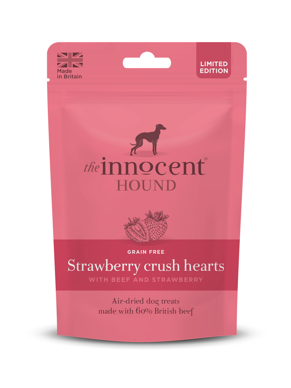 草莓碎心牛肉草莓士多啤酒梨心形風乾小食【中期版】70g