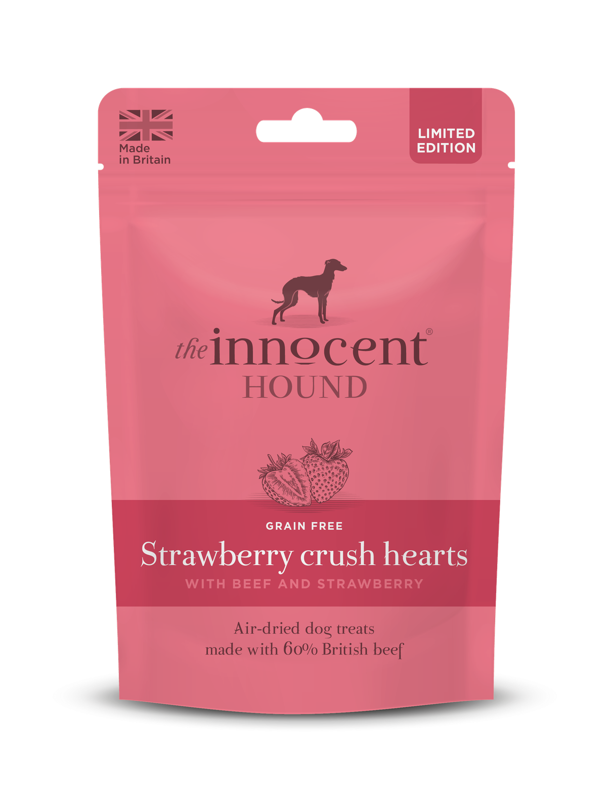 草莓碎心牛肉草莓士多啤酒梨心形風乾小食【中期版】70g